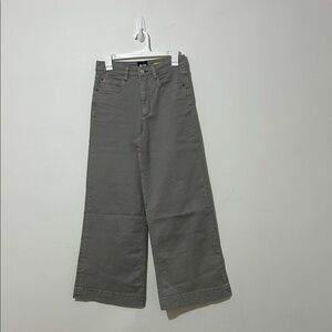 Anthropologie Gray Wide-Leg Jeans